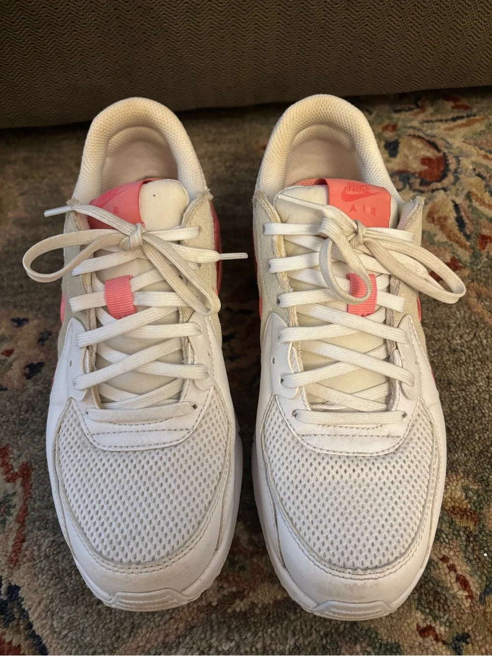 Nike Women’s Air Max Sneakers in White and Pink